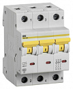 Выключатель автоматический IEK MVA31-3-025-C 25A тип C 6kA 3П 400В 3мод белый (упак.:1шт)