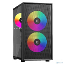 XASTRA Корпус A305M 3ARGB Black mATX/Mesh/ tempered glass / 2x140mm + 1x120mm ARGB PWM fans/ Door/ A305M-2FC14A-1FC12A-D