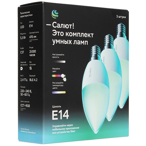 Комплект умных ламп С37, SBDV-00135