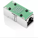 VCOM CT251S Модуль RJ-45 (F) <->RJ-45(F) ,FTP, проходной, ABS пластик, черный, кат. 5e