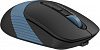 Мышь A4Tech Fstyler FG10CS Air черный/синий оптическая (2000dpi) silent беспроводная USB для ноутбука (4but)