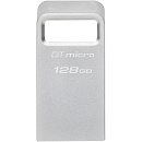 Kingston USB Drive 128GB DataTraveler Micro USB3.0, серебристый [dtmc3g2/128gb]