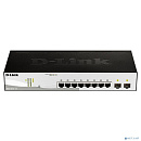 D-Link DGS-1210-10/F1A Настраиваемый L2 коммутатор с 8 портами 10/100/1000Base-T и 2 портами 1000Base-X SFP