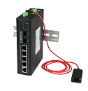 Промышленный PoE коммутатор Gigabit Ethernet OSNOVO SW-80402/ILS(port 90W,180W) Промышленный управляемый (L2+) HiPoE коммутатор Gigabit Ethernet на 4G