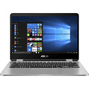 Ноутбук ASUS TP401MA-EC404T Touch +Stylus +cable 14"(1920x1080 IPS)/Touch/Intel Pentium SilverN5030(1.1Ghz)/4096Mb/128PCISSDGb/noDVD/Int:Intel UHD