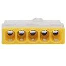 Rexant 07-3214 Экспресс-клемма СМК 2273-205, 5-проводная 0.5-2.5 мм?, прозрачная (100 шт./уп.)