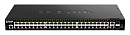 Коммутатор D-LINK PROJ Managed L3 Stackable Switch 48x1000Base-T, 2x10GBase-T, 2x10GBase-X SFP+, CLI, 1000Base-T Management, RJ45 Console