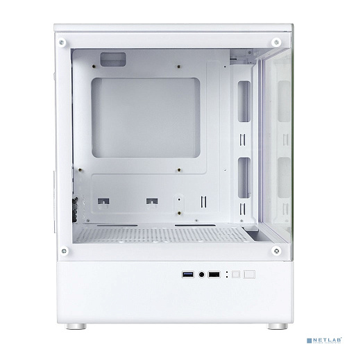 Корпус Ginzzu RX450D mATX жк. дисплей (Белый)