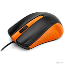 Exegate EX280437RUS Мышь Exegate SH-9030BO <black+orange, optical, 3btn/scroll, 1200dpi, USB>