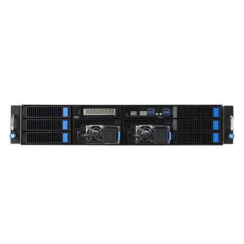 Серверная платформа ASUS ESC4000A-E12-SKU1, 2U GPU, 1 x SP5 LGA6096 EPYC 9004 (400W), 12DIMM DDR5, 2 x 2.5" SATA/SAS*/NVMe + 2 x 3.5" SATA/SAS*/NVMe +