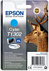 Картридж струйный Epson T1302 C13T13024012 голубой (765стр.) (10.1мл) для Epson B42WD