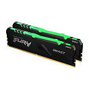 Kingston DDR4 DIMM 16GB Kit 2x8Gb KF432C16BBAK2/16 PC4-25600, 3200MHz, CL16, RGB