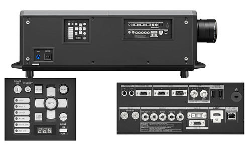 Лазерный проектор Panasonic PT-RQ32KE (без объектива) 3DLP, 27000 center Lm, 4K+(5120x3200), 20000:1; SDI IN x4; RS232;USB-A x 2 for power supply ;RJ4