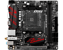MSI B450I GAMING PLUS AC // B450, 2xDDR4, M.2, SATA III, RAID, PCI-E, HDMI, DP, 1Гбит LAN, WiFi, BT, USB3.1, mini-ITX RTL