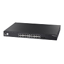 Коммутатор Edge-corE Bad Pack ECS4620-28P Edge-corE 24 x GE + 2 x 10G SFP+ ports + 1 x expansion slot (for dual 10G SFP+ ports) L3 Stackable Switch, w