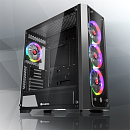 Raijintek AGOS TG4 (4*120x120x25 ARGB fan at front & rear; Tempered glass appearance design; Support up to E-ATX; Compatible with ATX PSU; 4mm Tempere