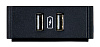 Двойной USB-модуль [FG553-13] AMX [HPX-N102-USB-PC] с печатным символом зарядки обеспечивает двойное USB-подключение к шасси HydraPort