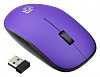 Мышь Оклик 515MW черный/пурпурный оптическая (1000dpi) беспроводная USB для ноутбука (3but)