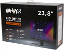 Моноблок Hiper Office HO-K8M-OEM-B 23.8" IPS DVDRW CR Free DOS WiFi BT 300W Cam черный 1920x1080 (RUS)