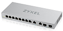 Коммутатор Zyxel Networks Мультигигабитный Smart L2 Zyxel XGS1210-12, 8xGE, 2x1/2,5GE, 2xSFP+, настольный, бесшумный