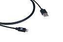 Кабель Kramer Electronics C-UA/LTN/BK-6 USB для синхронизации и зарядки устройств Apple, цвет черный, 1,8 м