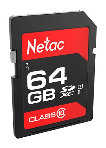 netac p600 64gb sdxc u1/c10 up to 80mb/s, retail pack