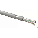 Hyperline FUTP4R-C6-S23-IN-LSLTX-GY-305 (305 м) Кабель витая пара, экранированный F/UTP, общий экран фольга, категория 6, 4 пары 23 AWG, 4х2х0,58 мм,