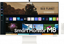 Монитор Samsung 32" M8 LS32BM801UIXCI белый VA LED 16:9 HDMI M/M TV матовая HAS 400cd 178гр/178гр 3840x2160 60Hz 4K USB 6.7кг