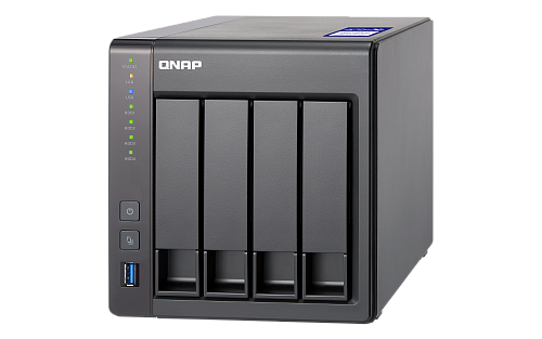 Сетевое хранилище без дисков SMB QNAP TS-431X2-2G NAS 4 HDD trays, 10 GbE SFP+. ARM 4-core Cortex-A15 Annapurna Labs AL-314 1,7 GHz, 2 GB