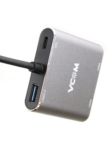 Кабель-адаптер/ Кабель-адаптер USB3.1 Type-CM-->2*HDMI+USB3.0+PD charging VCOM <CU450>