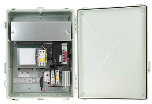 Уличный коммутатор OSNOVO SW-80802/WLU Уличный управляемый (L2+) PoE коммутатор на 10 портов с термостабилизацией и резервным питанием (АКБ - 7Ач). По
