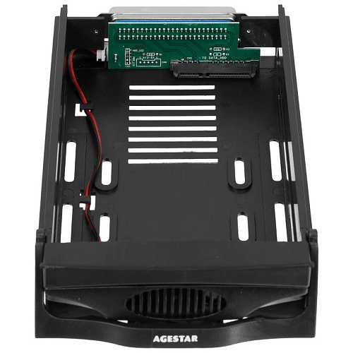 Жесткий диск AGESTAR SR3P-SW-2F Сменный бокс для HDD SATA SATA пластик черный hotswap 3.5"