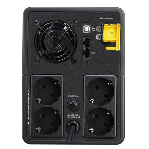 Источник бесперебойного питания APC Back-UPS 2200VA/1200W, 230V, AVR, 4 Schuko Sockets, USB, 1 year warranty