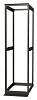 Стойка двухрамная Hyperline ORK2A-4781-RAL9005 47U 550ммX1250мм 1000кг черный