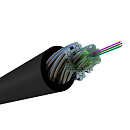 Hyperline FO-AWS2-IN/­OUT-9-4-LSZH-BK Кабель волоконно-оптический 9/­125 (G.652D) одномодовый, 4 волокна, гибкий, бронированный, волокна в канате из с