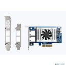Сетевая карта/ QNAP QXG-10G2T-X710 LAN Expansion Card, PCIe Gen3 x4, Two 10GbE (10G / 5G / 2.5G / 1G / 100M)) Ports with SR-IOV and iSCSI, Block-based