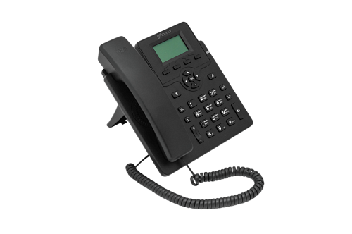 IP-телефон Flat-Phone C10: 2 SIP-аккаунта, 2 порта 10/100BASE-T (RJ-45), ЖК-дисплей, PoE, адаптер питания 220В