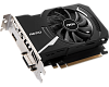 Видеокарта/ VGA MSI NVIDIA GeForce GT 1030 AERO ITX 4GD4 OC 4GB, DDR4/64-bit, PCIe 3.0, 1xHDMI 2.0, 1xDVI-D, 2-slot