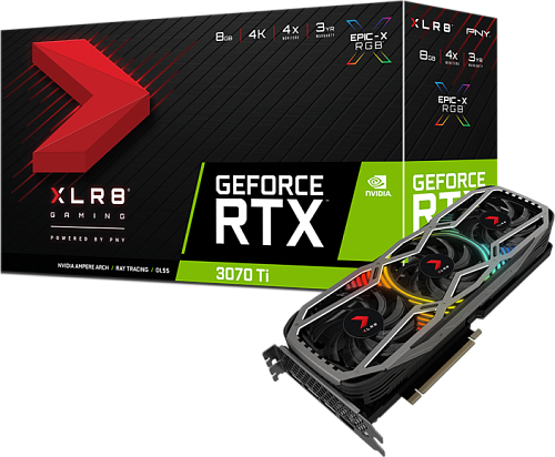 Видеокарта PNY GeForce RTX 3070 Ti 8GB XLR8 Gaming REVEL