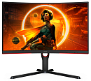 27" AOC C27G3U/BK Curved 1000R 1920x1080 165Гц VA WLED 16:9 4ms 2*HDMI DP 4xUSB3.2 3000:1 80M:1 178/178 300cd HAS Swivel Tilt Speakers Black/Red