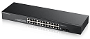Коммутатор Zyxel Networks Zyxel GS1100-24, 24xGE, 2xSFP, rack 19", бесшумный