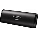 Твердотельный диск 256GB A-DATA SE760, External, USB 3.2 Type-C, [R/W -1000/- MB/s] 3D-NAND, черный [ASE760-256GU32G2-CBK]