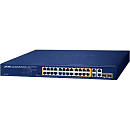 Коммутатор Planet коммутатор/ GSW-2824P 24-Port 10/100/1000T 802.3at PoE + 2-Port 10/100/1000T + 2-Port Gigabit TP/SFP Combo Ethernet Switch (250W PoE Budget,