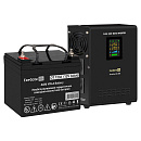 Комплект ИБП EX295996RUS + батарея 33Aч EX282974RUS 1шт (инвертор, синус, для котла, настенный) ExeGate FineSine SX-800.LCD.AVR.2SH <800VA/500W, чиста