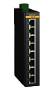 Неуправляемый коммутатор c 8 портами 10/100/1000Base-T(X) (разъем RJ45), два входа питания 18-30 В перем. или 12-48 В пост., рабочая температура от