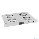 Cabeus JG03t Модуль вентиляторный 19", глубина 320 mm, 4 вентилятора, с цифровым термодатчиком