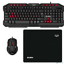 Игровой набор клавиатура+мышь+коврик GS-9200 (114 кл, 8 смен. кл., 800-2400DPI, 5+1кл.)