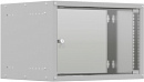 Шкаф коммутационный NTSS Lime (NTSS-WL6U5545GS) настенный 6U 550x450мм пер.дв.стекл несъемн.бок.пан. 30кг серый 370мм 9.6кг 110град. 370мм IP20 укомпл