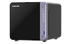 система хранения данных QNAP SMB QC 2GhzCPU/4Gb/upto 4HDD, up to 20 with TL-D1600S/SATA(3,5" 2,5")/ 2xUSB3.2/1xHDMI/1xExp.slot/2x2,5Gb 2x10Gb(SFP+)/iS