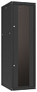 Шкаф коммутационный NT Basic.2 24-88.GF13.SD2.BF23 B (565730) напольный 24U 800x800мм пер.дв.стекл задн.дв.спл.стал.лист 2 бок.пан. направл.под закл.г